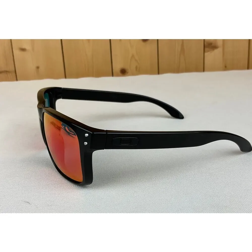 Oakley Holbrook Sunglasses - Matte Black Frame, Prizm Ruby Lenses OO9102